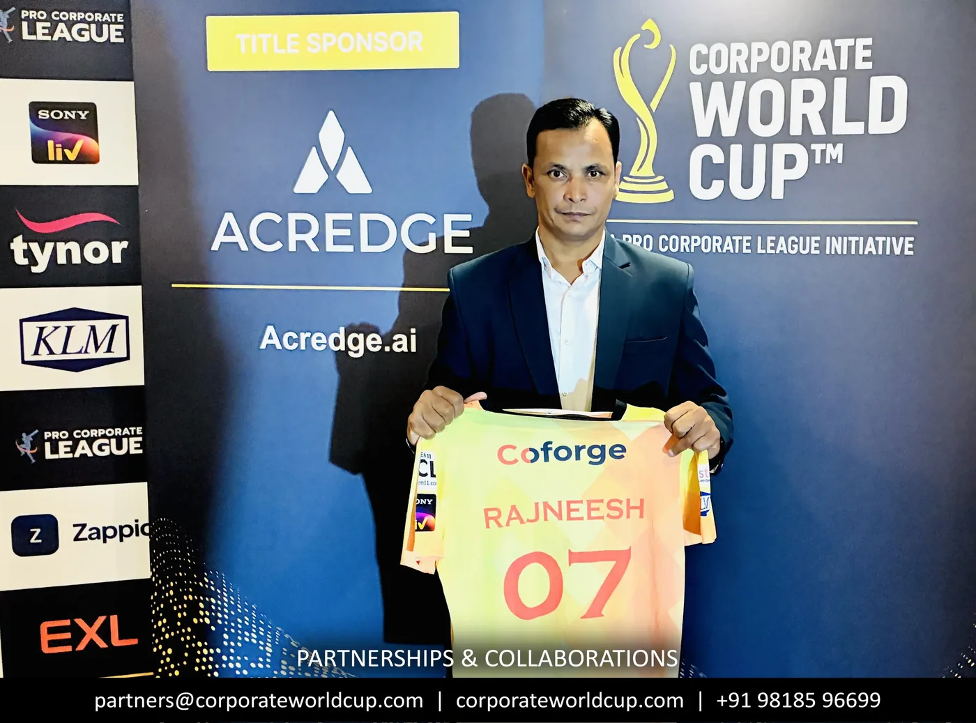 Coforge jersey reveal moment