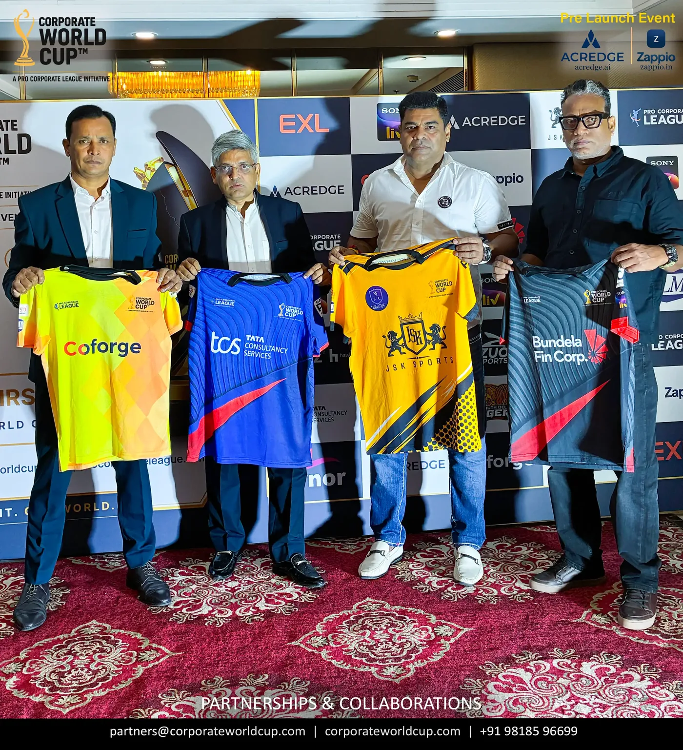 Coforge, TCS, JSK and Bundela jersey launch